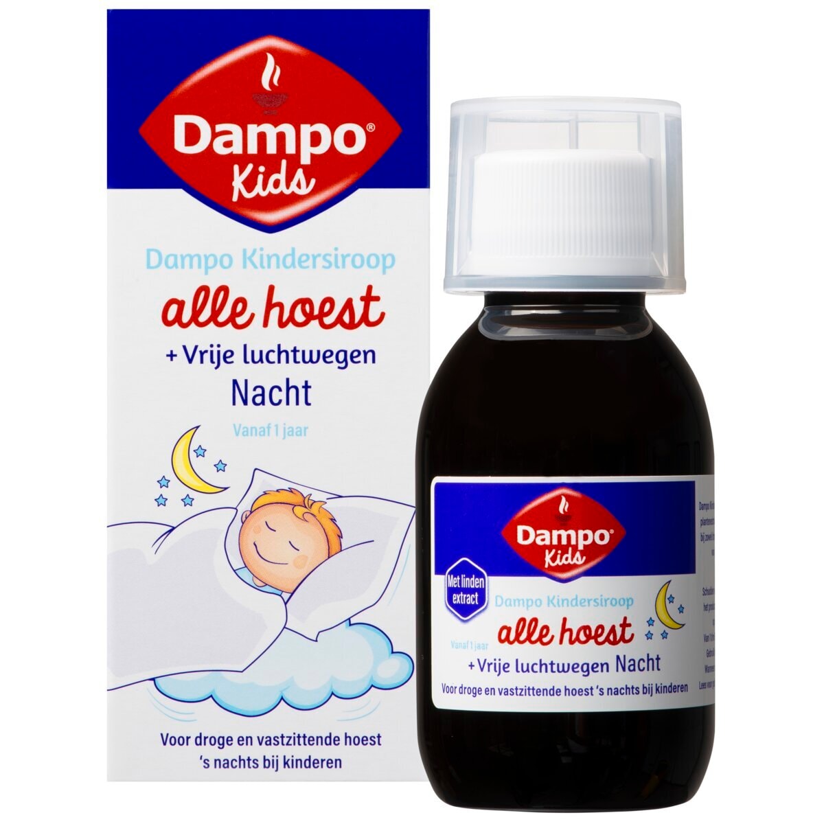 Dampo Kids Alle Hoest + Vrije Luchtwegen Nacht Kindersiroop