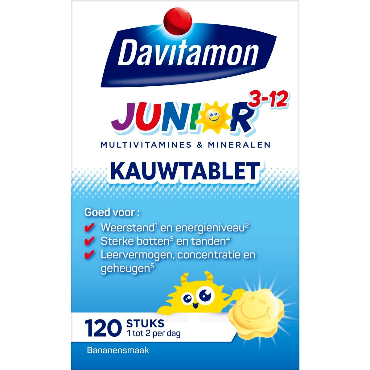 Davitamon Junior 3-12 Banaan Kauwtabletten