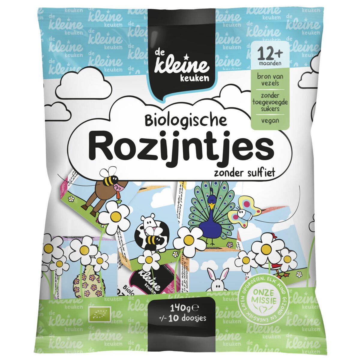 De Kleine Keuken 12+M Biologische Rozijntjes