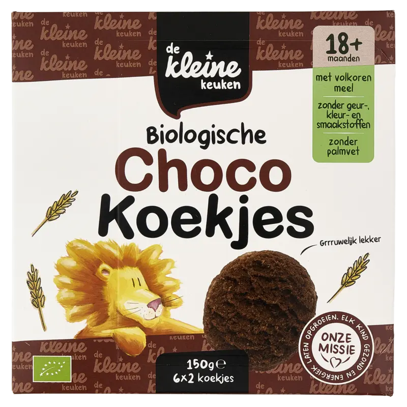 De Kleine Keuken Biologische chocokoekjes 18m+