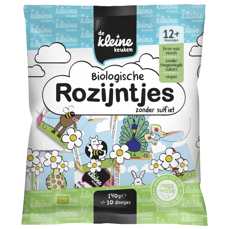 De Kleine Keuken Biologische rozijntjes 12m+