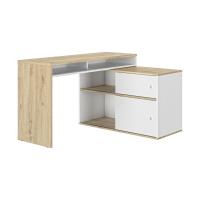 Diagone Modula Modulair Bureau - Ambachtelijk Eikenhout