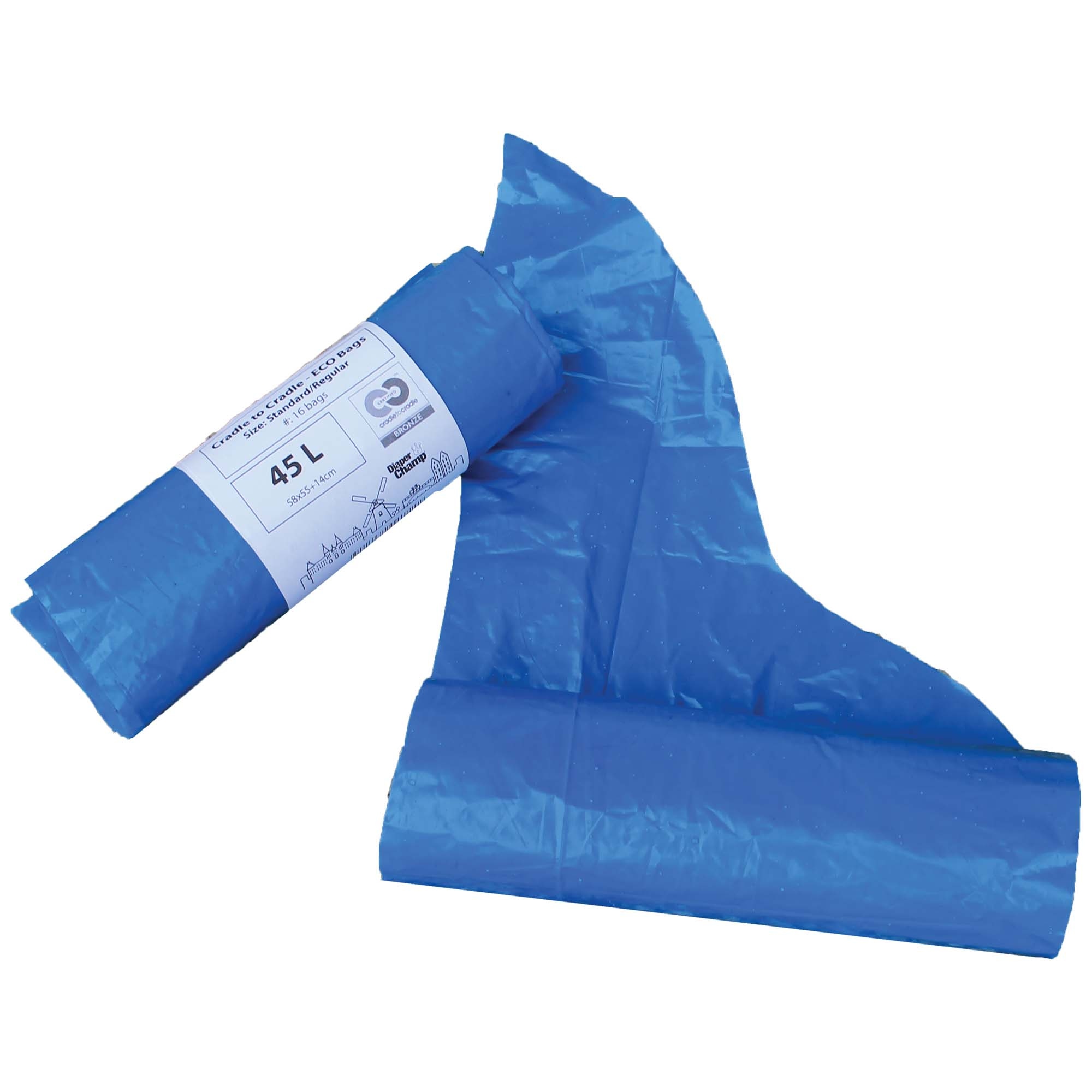 DiaperChamp luieremmer Eco bags 40l 4-pack
