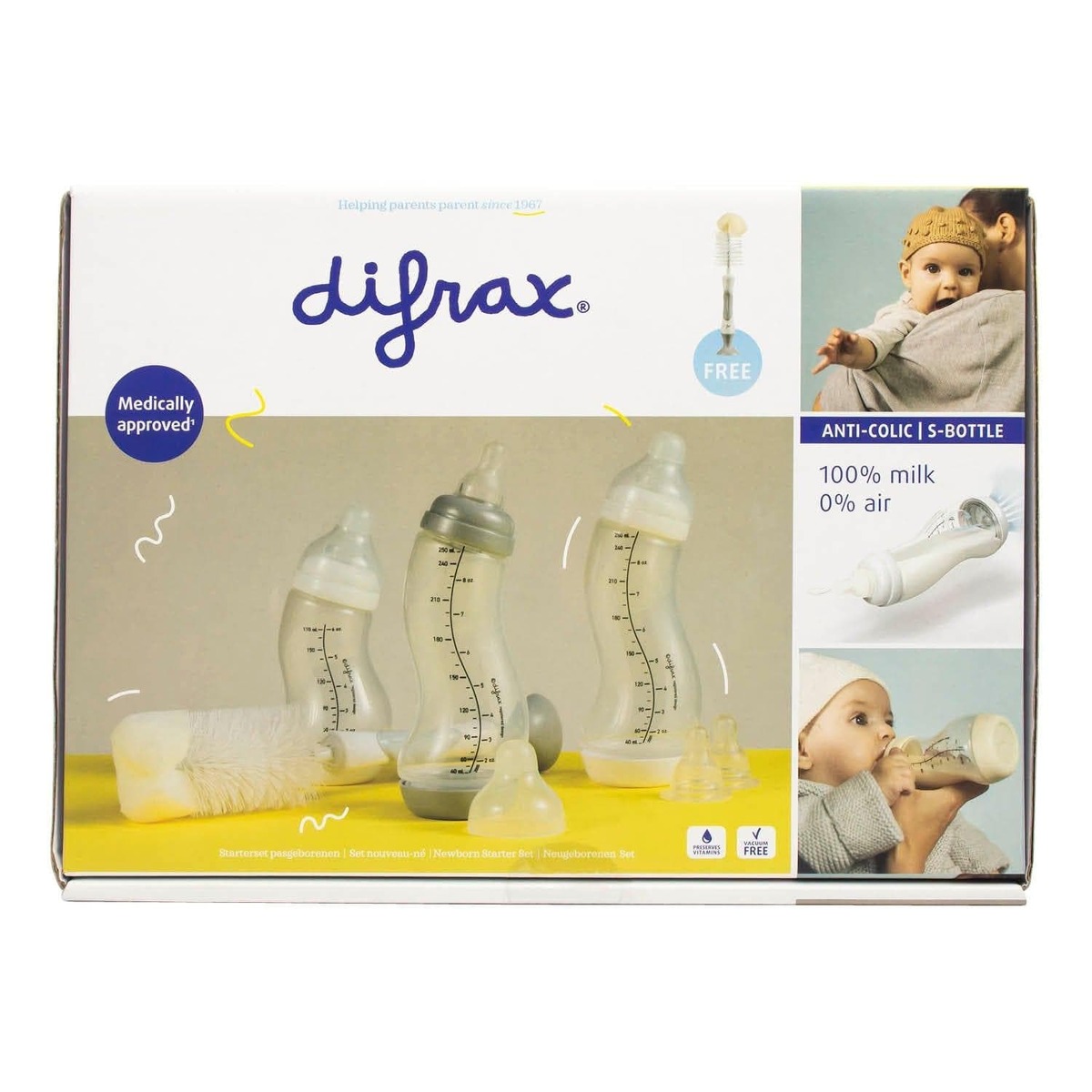 Difrax Babypakket Inclusief gratis Flessenborstel