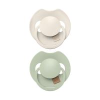 Difrax Dynamic Lovi Prime Fopspeen - 0-6mnd - 2st. - Coconut/Pistachio