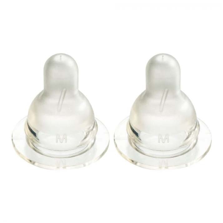 Difrax flesspeen Natural Medium 2 stuks