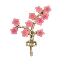 Doing Goods Wandhaak - Elodie Bloem - Messing met Roze Bloemen
