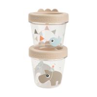 Done By Deer Celebration Babyvoeding Bewaarbakjes - 2 Stuks - Sand