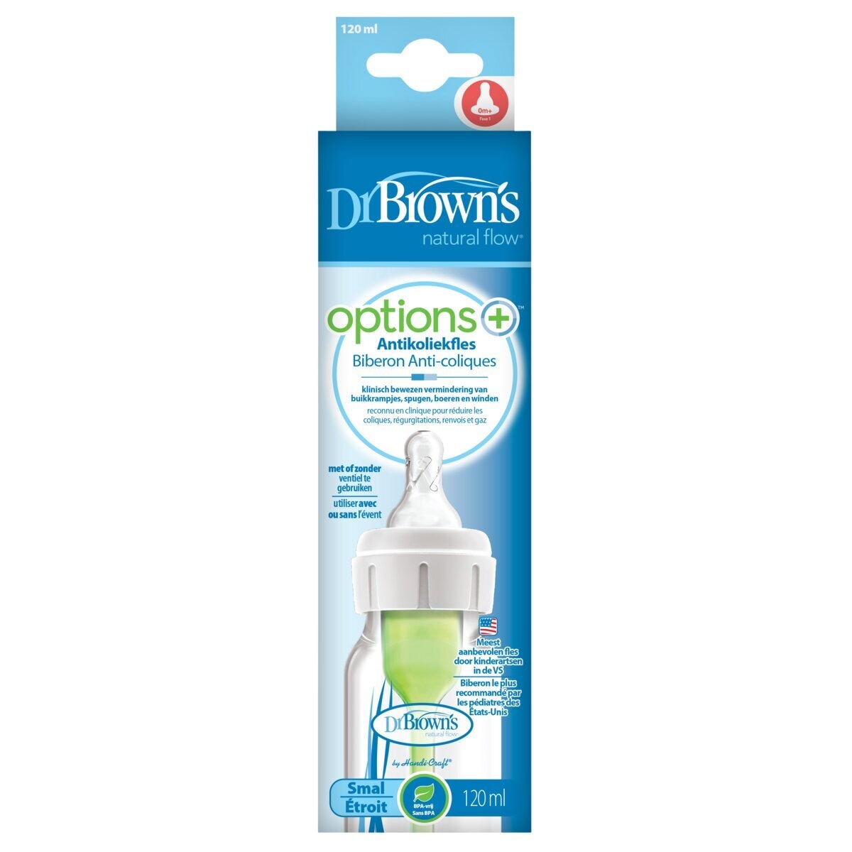 Dr. Brown's Options+ Antikoliekfles met Smalle Hals