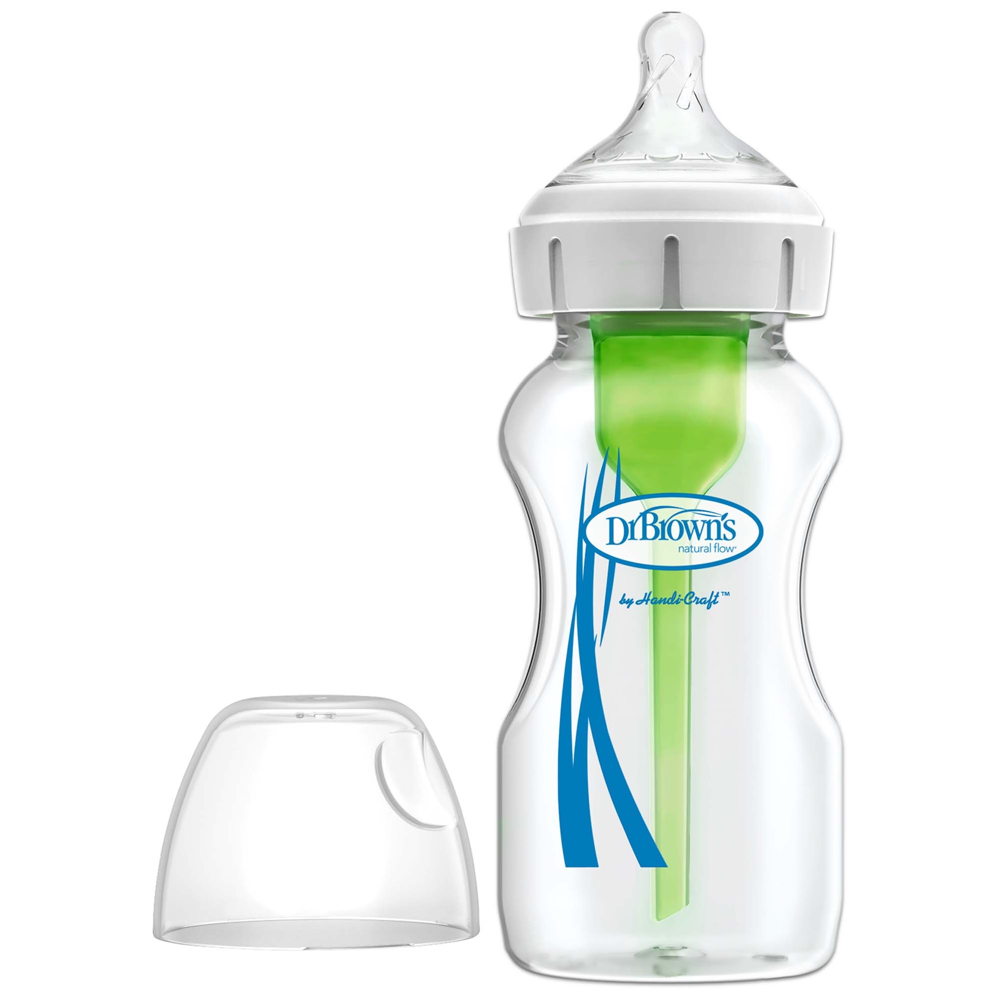 Dr. Brown's Options+ Brede halsfles glas 270ml