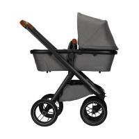 Dubatti One E5 Kinderwagen 2-in-1 - Black / Cognac - Grey