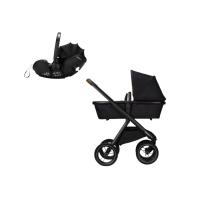 Dubatti One E5 Kinderwagen 3-in-1 - Black / Dark Brown - Black | Dubatti by Römer Autostoeltje Babysafe Pro - Carbon Black