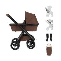 Dubatti One E6 Kinderwagen 2-in-1 - Dark Brown / Walnut Brown