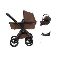 Dubatti One E6 Kinderwagen Dark Brown / Walnut Brown | Dubatti by Römer Autostoeltje Babysafe Pro | Vario Base 5Z