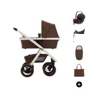 Dubatti Two E2 Kinderwagen Bundel - Walnut Brown / Chalk / Brown