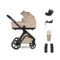 Easywalker Zoey Kinderwagen Bundel - Almond Taupe | Dubatti by Römer Baby-Safe Pro - Pitch Black