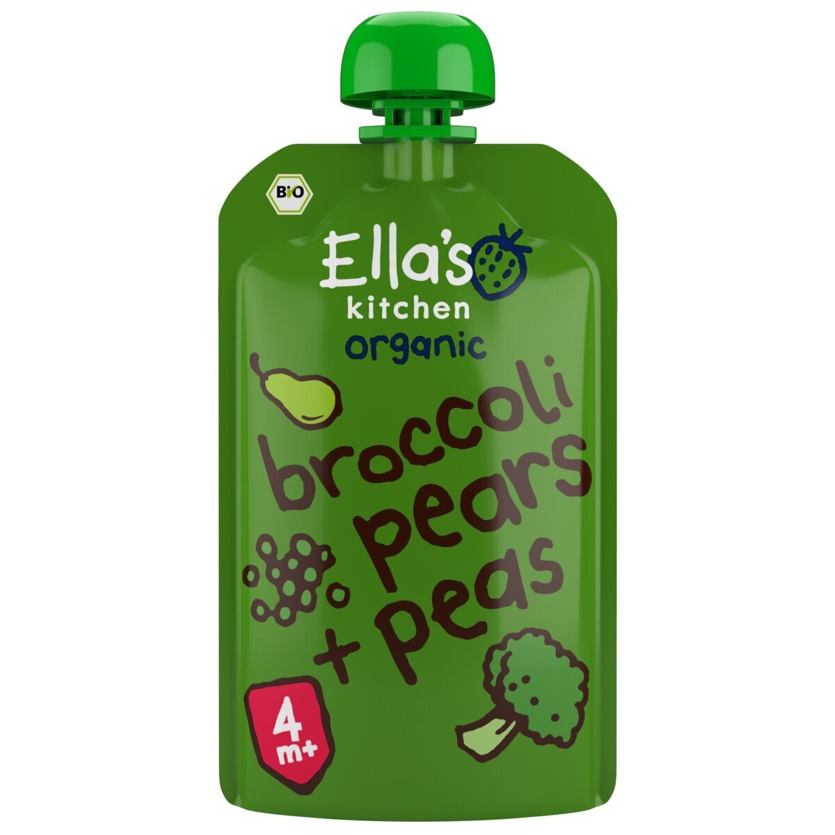 Ella's Kitchen 4+M Broccoli, Peren & Doperwten