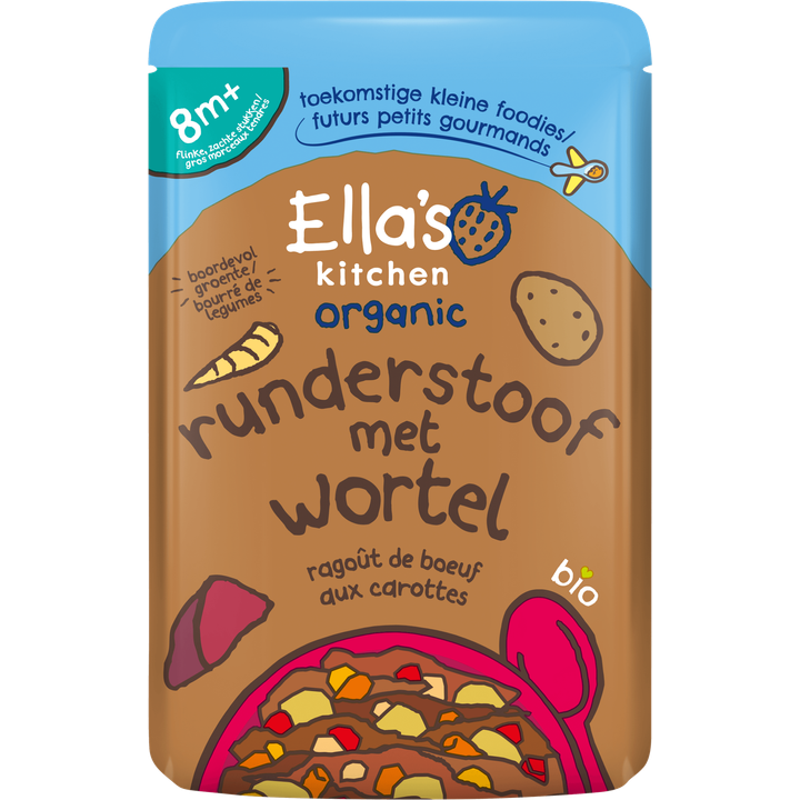 Ella's Kitchen hartverwarmende runderstoof 8+ biologisch 190 g