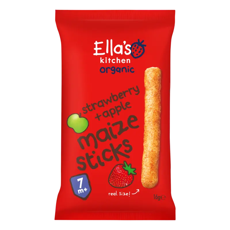 Ella's kitchen Maize sticks aardbei & appel 7m+