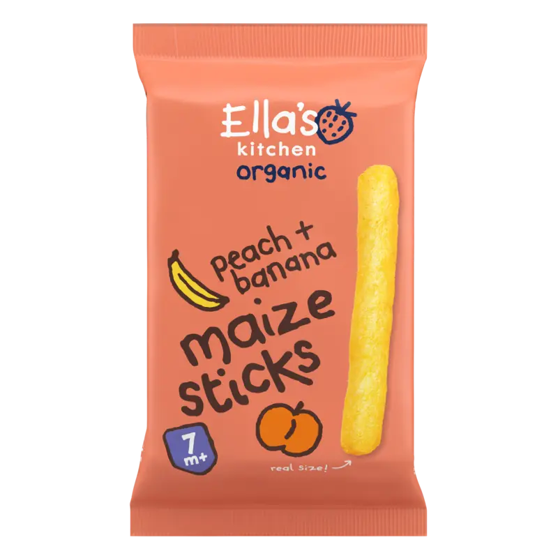 Ella's kitchen Maize sticks perzik + banaan 7m+ bio