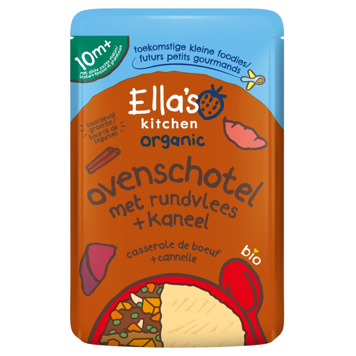 Ella's Kitchen Organic 10M+ Ovenschotel met Rundvlees en Kaneel