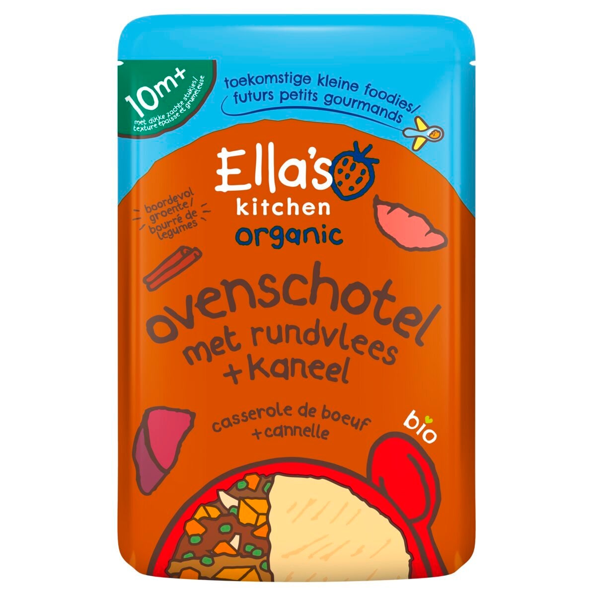 Ella's Kitchen Organic 10M+ Ovenschotel met Rundvlees en Kaneel