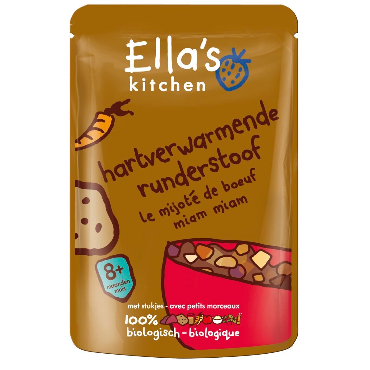 Ella's Kitchen Organic 8M+ Bio Hartverwarmende Runderstoof