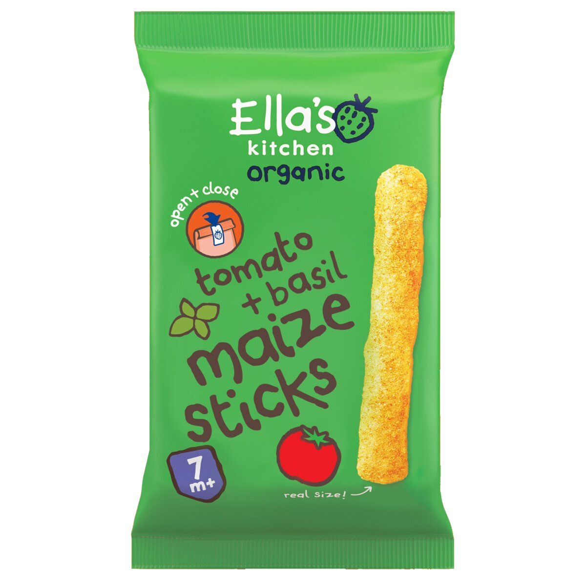 Ella's Kitchen Organic Tomaat en Basilicum 7+M Maïssticks