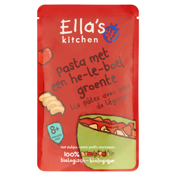 Ella's Kitchen Pasta met een heleboel groente 8+ biologisch 190 g