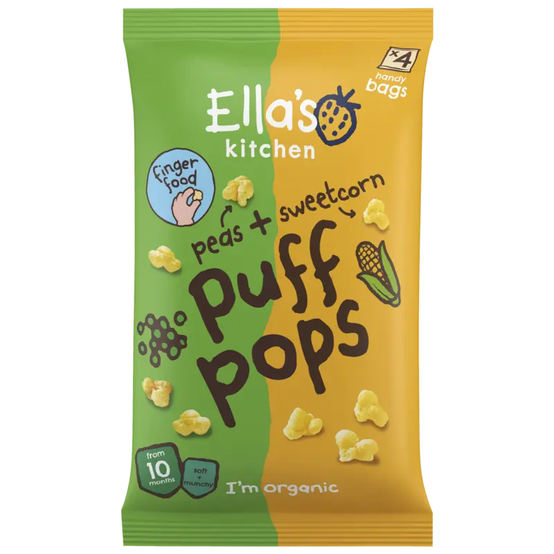 Ella's kitchen Puff pops erwt + mais 10m+