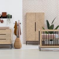 Europe Baby Beau Babykamer Naturel | Bed 60 x 120 cm + Commode