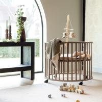 Europe Baby Circa Ronde Box Pakketdeal - Chestnut | Pretura Boxmatras - Superior Wave | Kidsmill Boxmatras Hoes