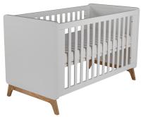 Europe Baby Iglo Ledikant 70 x 140 cm Incl. Juniorzijden - Wit