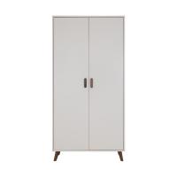 Europe Baby Olivia II Kledingkast 2-Deurs - Oatmeal / Walnoot - Retro