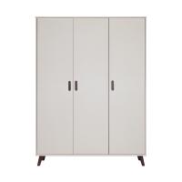 Europe Baby Olivia II Kledingkast 3-Deurs - Oatmeal / Walnoot - Retro