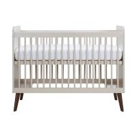 Europe Baby Olivia II Ledikant 60 x 120 cm - Oatmeal / Walnoot - Retro