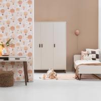 Europe Baby Olivia II Oatmeal / Walnoot - Retro | 90x200 + 2-Deurs Kast