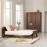 Europe Baby Olivia II Walnoot / Walnoot - Retro | 90 x 200 + 2-Deurs Kast