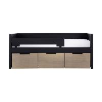 Europe Baby Ralph Bedbank incl. Laden En Uitvalbeveiliging Zwart / Accent Hout Look