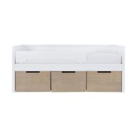Europe Baby Ralph Bedbank incl. Laden En Uitvalbeveiliging Wit / Accent Hout Look