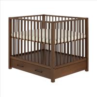 Europe Baby Robin II Box Met Lade - Walnoot