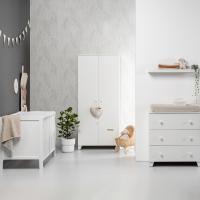 Europe Baby Sarah Babykamer Wit | Bed 60 x 120 cm + Commode