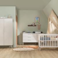 Europe Baby Sev Babykamer Cashmere/Cashmere | Ledikant 60 x 120 + Commode