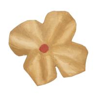 Ferm Living Wandhaak - Poesie Hand-carved Hook - Tan