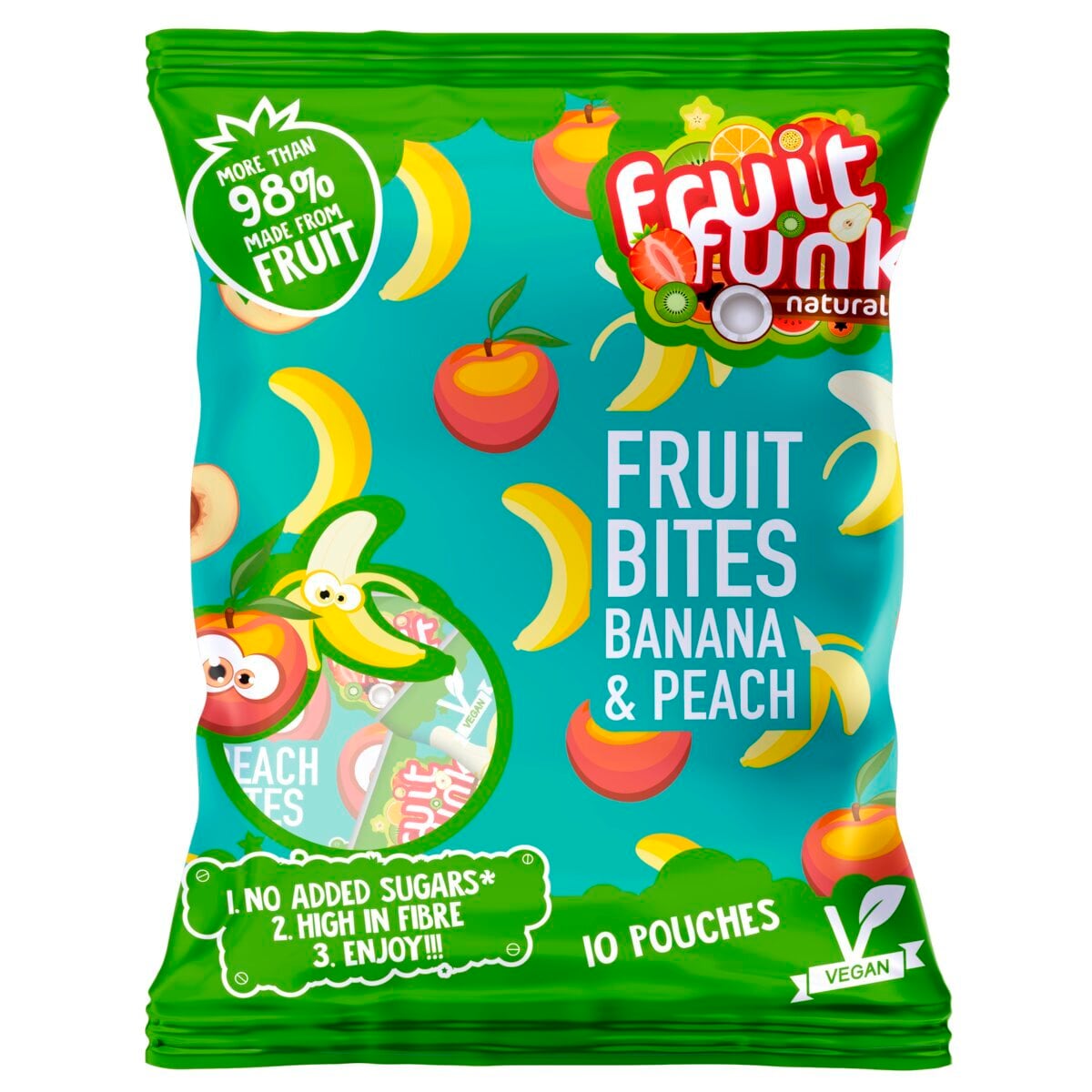 Fruitfunk Banaan & Perzik Uitdeelzakjes
