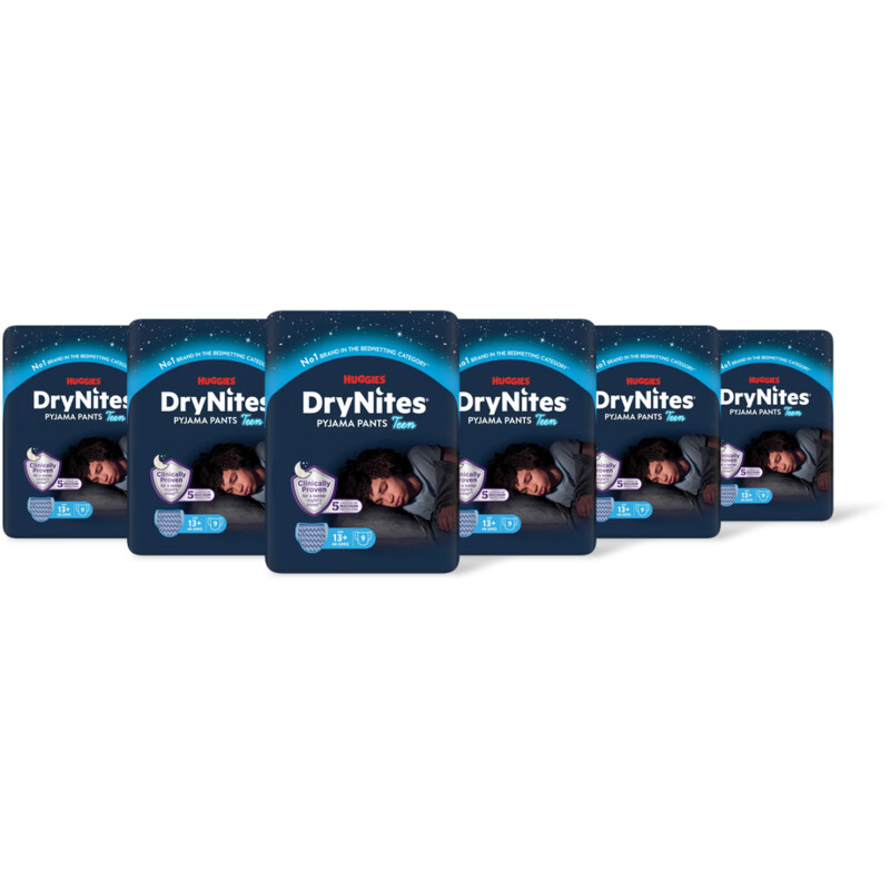 Huggies DryNites luierbroekjes jongen 13+ jr 6pk
