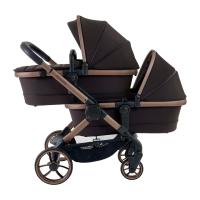 ICandy Peach 7 Twin Kinderwagen - Essentiel Bundel - Pecan