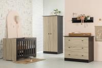 Interbaby Ledikant 60 x 120 - Commode 3 Laden Basalt
