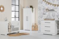 Interbaby Ledikant 70 x 140 Incl. Juniorzijden - Commode 3 laden - Hanglegkast Jewel