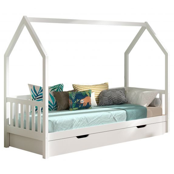Jaxx Cabane huisbed 90x200 met onderbed